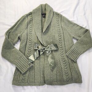 𝅺A. Gianetti angora blend open knit cardigan size Large. Lot E